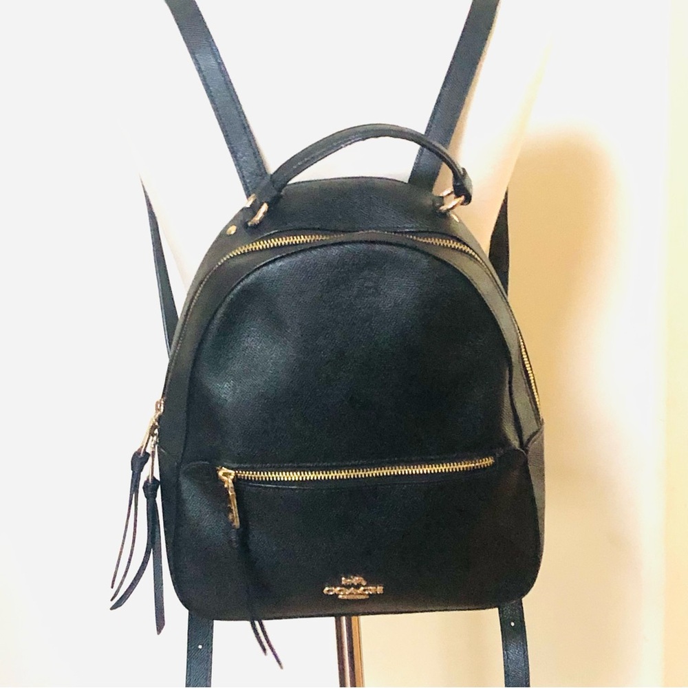 Coach Jordyn Black Leather Backpack - Picture 4 of 12